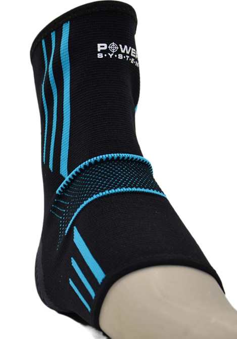 Бандажі на гомілкостоп Power System PS-6022 Ankle Support Evo Black/Blue (2шт.) M Кам'янське - фото 6