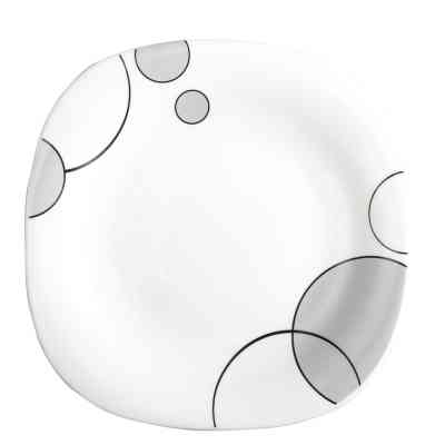 Тарілка Vittora Square Сірі Бульбашки Десертна 21,5 см (V-215Sgb) Вінниця