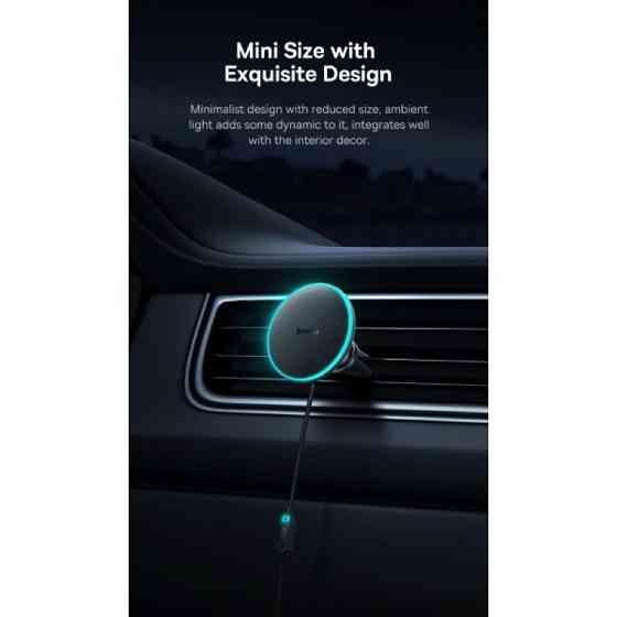 Автотримач для телефона з БЗП Basues CW01  Magnetic Wireless Charging Car Mount 40W Claw Edition Cluster Black Київ
