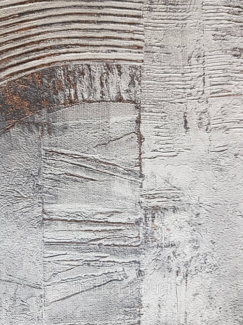 Шпалери метрові вінілові на флізелін Rasch Composition лофт геометрія абстракція напівкола мазки сірий Київ - фото 3