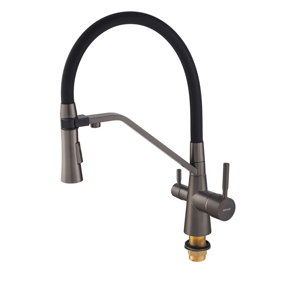 Кухонний змішувач Mixxus Premium Magnet 021 графіт REFL.BLACK MI6975 Харків - фото 7