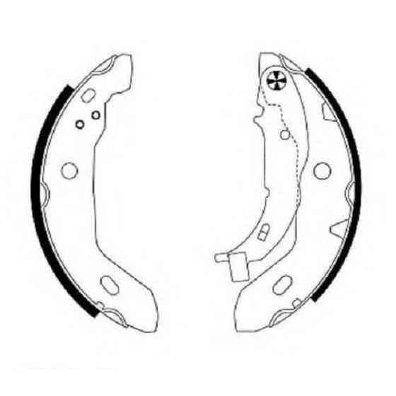 Гальмівні колодки Bosch барабанні задні MB A-Class -05 0986487852 Харків