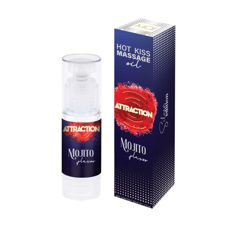 Розпродаж!!! Їстівна масажна олія MAI Attraction Mojito Hot Kiss 50 мл (термін 09.2026) Sex Aura Київ - фото 2