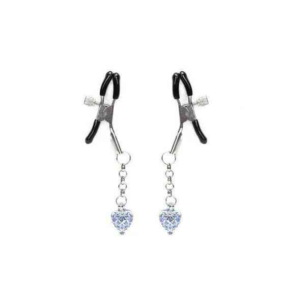 Затискачі для сосків Liebe Seele Glow-in-dark Nipple Clamps Blue Sex Aura Київ
