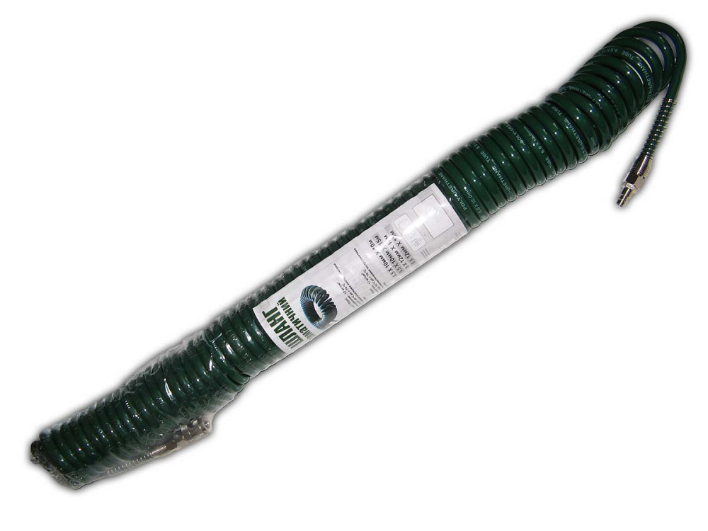 Шланг спиральный для пневмоинструмента 8*12мм*15м с переходниками (V-81215Р) Винница - изображение 2