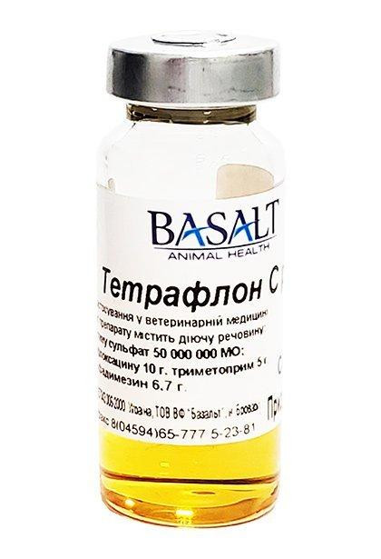 Тетрафлон С розчин 10 мл Базальт (комплексний антибіотик) Вінниця - фото 1