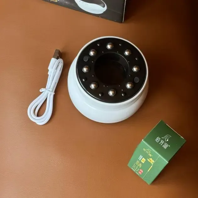 Антицеллюлитный вакуумный массажер Intelligent Cupping Massage, аккумуляторный ручной массажер для всего тела Белый LY-873-White Коломия - фото 7