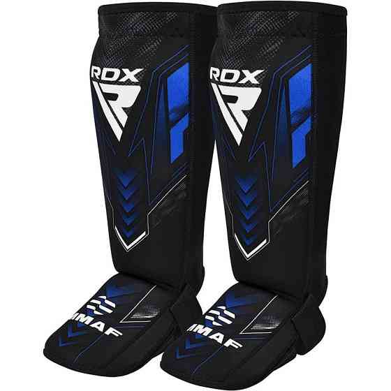 Захист для гомілок та стоп RDX NEOPRENE SHIN INSTEP IMMAF-1-BLUE-L Кам'янське