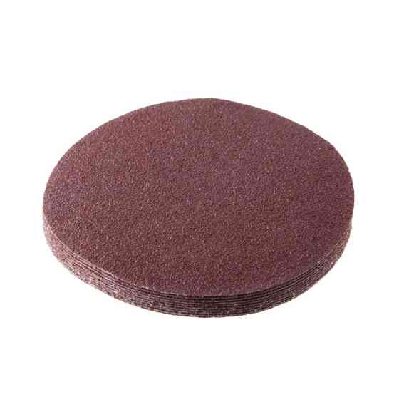 Круг наждаковий на липучці 125 мм, папір клас E, щільність 220 г/м², К60, 10 од. INTERTOOL BT-0556 Київ
