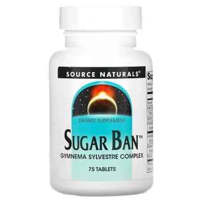 Вітамінно-мінеральний комплекс Source Naturals Контроль Сахара, Sugar Ban, 75 таблеток (SNS-00789) Вінниця