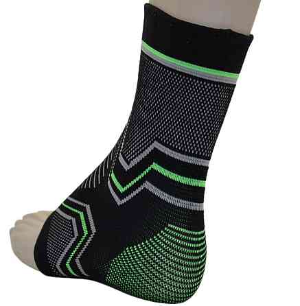 Бандажі на гомілкостоп PowerPlay 4100 Чорні L/XL (пара) Луцк