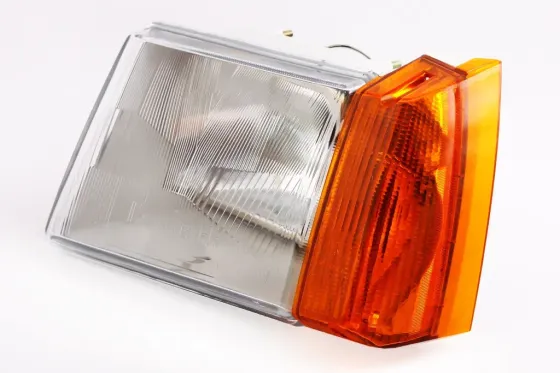 Фара  Славута АЭА с оранж. повор. левая (серый корпус) Винница