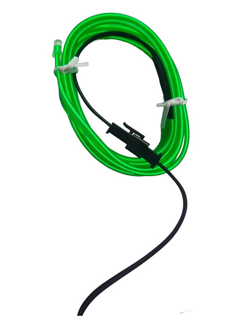 Підсвітка гнучка нитка холодний неон 1 м Green AL01-1M G Винница - изображение 1