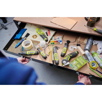 Викрутка акумуляторна Ryobi RSD4-120TA2, USB Lithium, 4V, 1х2Ah, 5Нм, 200об/хв, 2 насадки ,10 біт, кейс (5133006211) Вінниця - фото 9