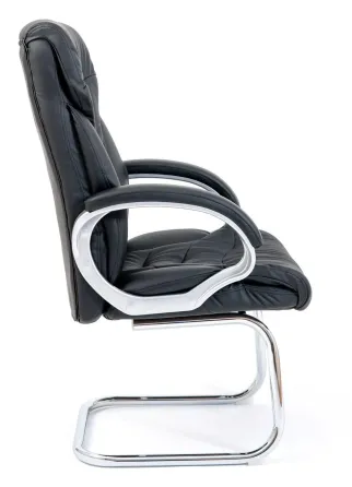 Офісне Конференційне Крісло Richman Cagliari Fly 2300 Хром CF Чорний Київ