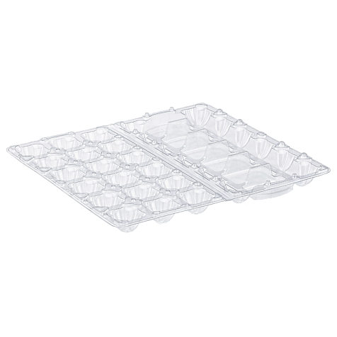 Упаковка для перепелиных яиц 18 ячеек (Прамоугольная) прозрачная (50 шт) Харьков - изображение 2