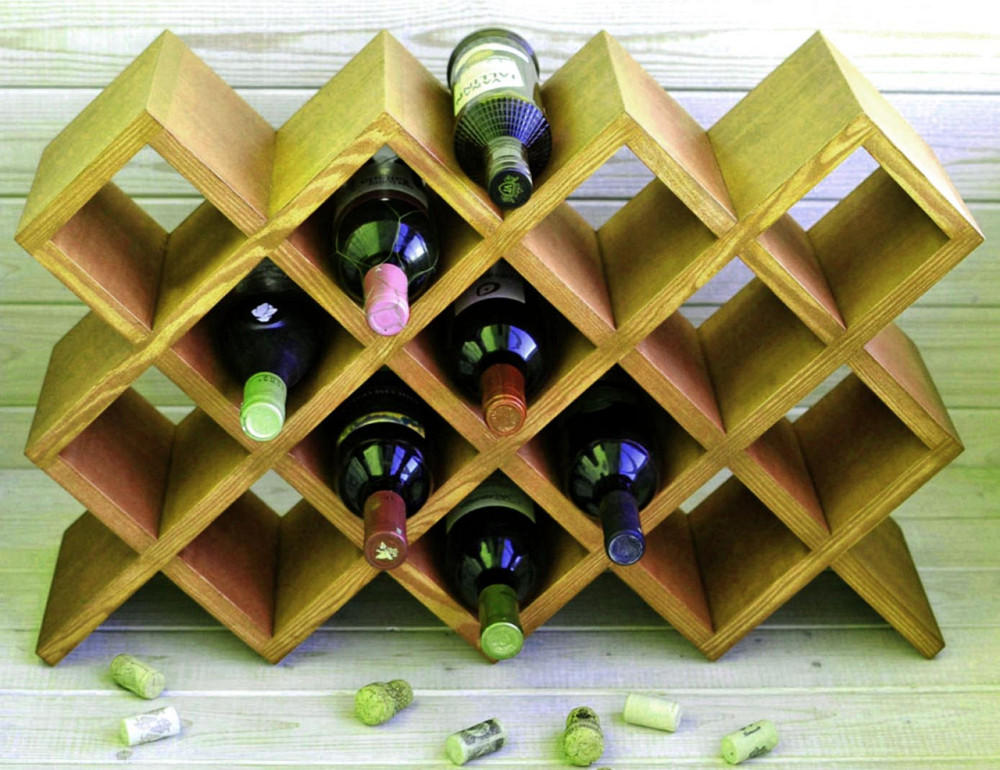 Настольная винная полка 