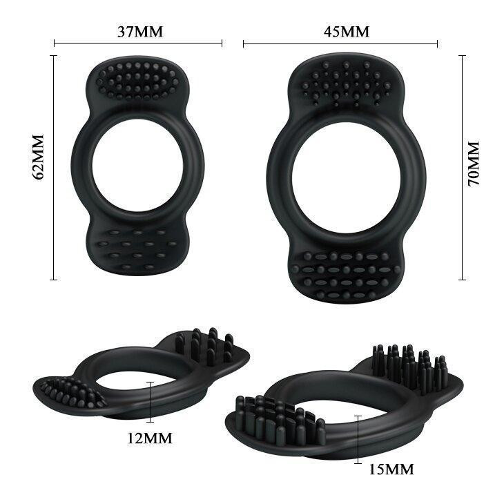 Набор эрекционных колец RING BI-210171 Sex Aura Киев - изображение 6