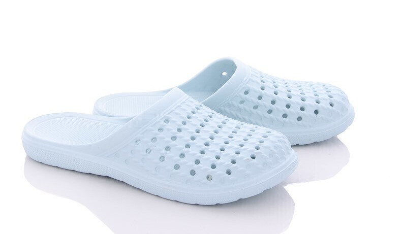 Тапочки шлепанцы пена женские закрытые голубой Одесса - изображение 5