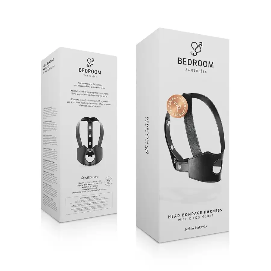 Бондажная система на голову для страпона Bedroom Fantasies Head Bondage Harness Львов - изображение 6