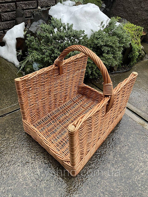 Кошик плетений на дрова для каміна Київ - фото 1