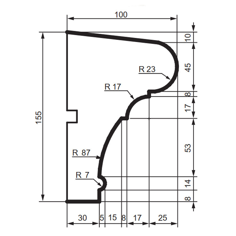 Подоконник фасадный Prestige Decor DC 114 Днепр - изображение 2