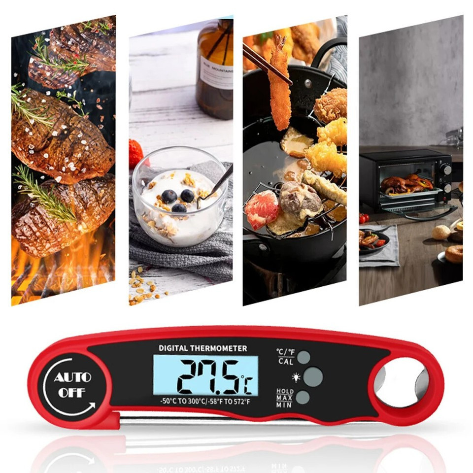 Цифровий складаний термометр для продуктів GRILLI Red 777133 Код: 012306 Рівне - фото 9