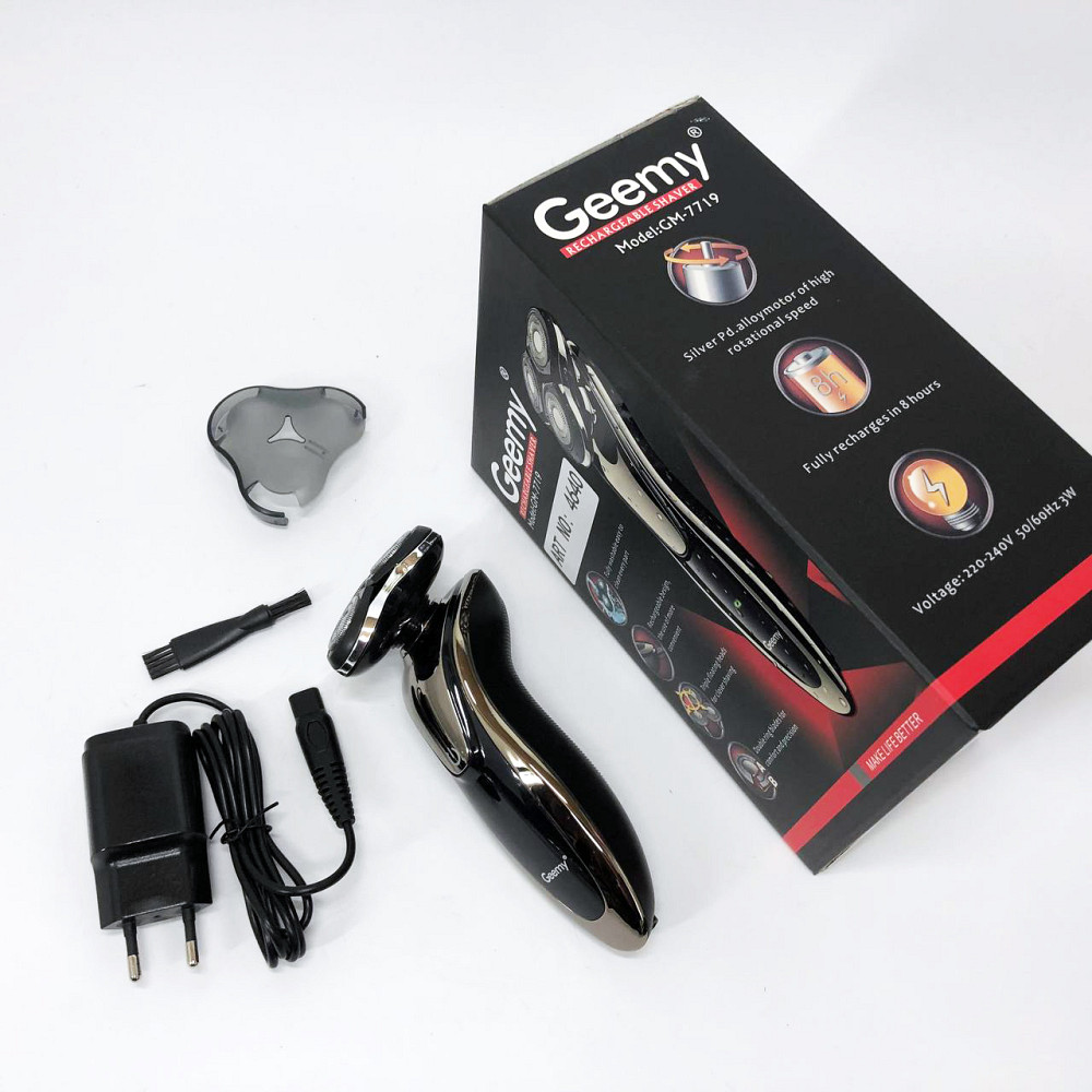 Электрическая бритва для ухода за бородой Gemei GM-7719, Компактная электробритва мужская FH-85 Львов - изображение 6