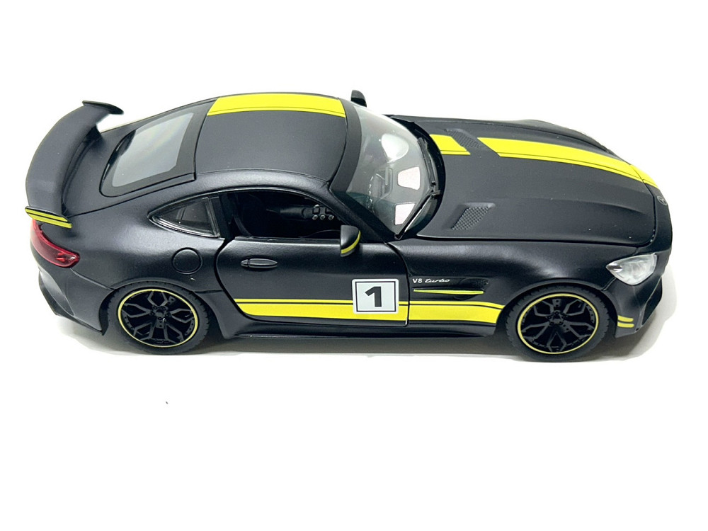 Машина Автосвит Mercedes SL-class инерционная открываются двери капот багажник 20см Черная с желтым (AP-1840) Чернигов - изображение 10