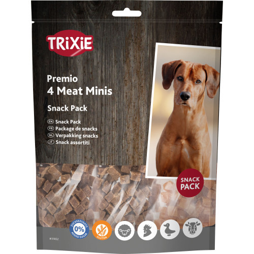 Ласощі Trixie Premio 4 Meat Minis для собак з куркою качкою яловичиною та бараниною 4х100 г Київ - фото 1