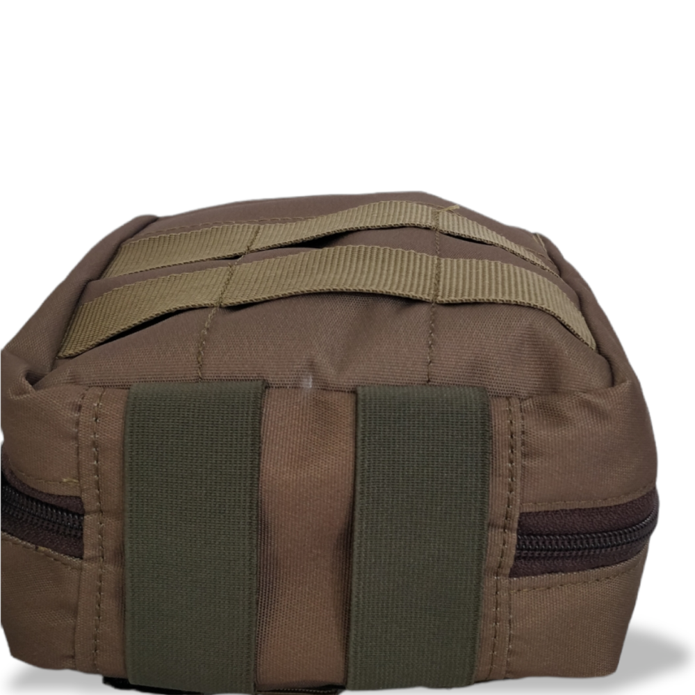 Подсумок универсальный на змейке койот аптечка армейская на молнии с креплением молли Одесса - изображение 11