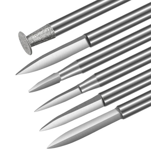 Набор фрез по дереву 6шт, хвостовик 2.35мм, для гравера, сталь в кейсе Вінниця - фото 2