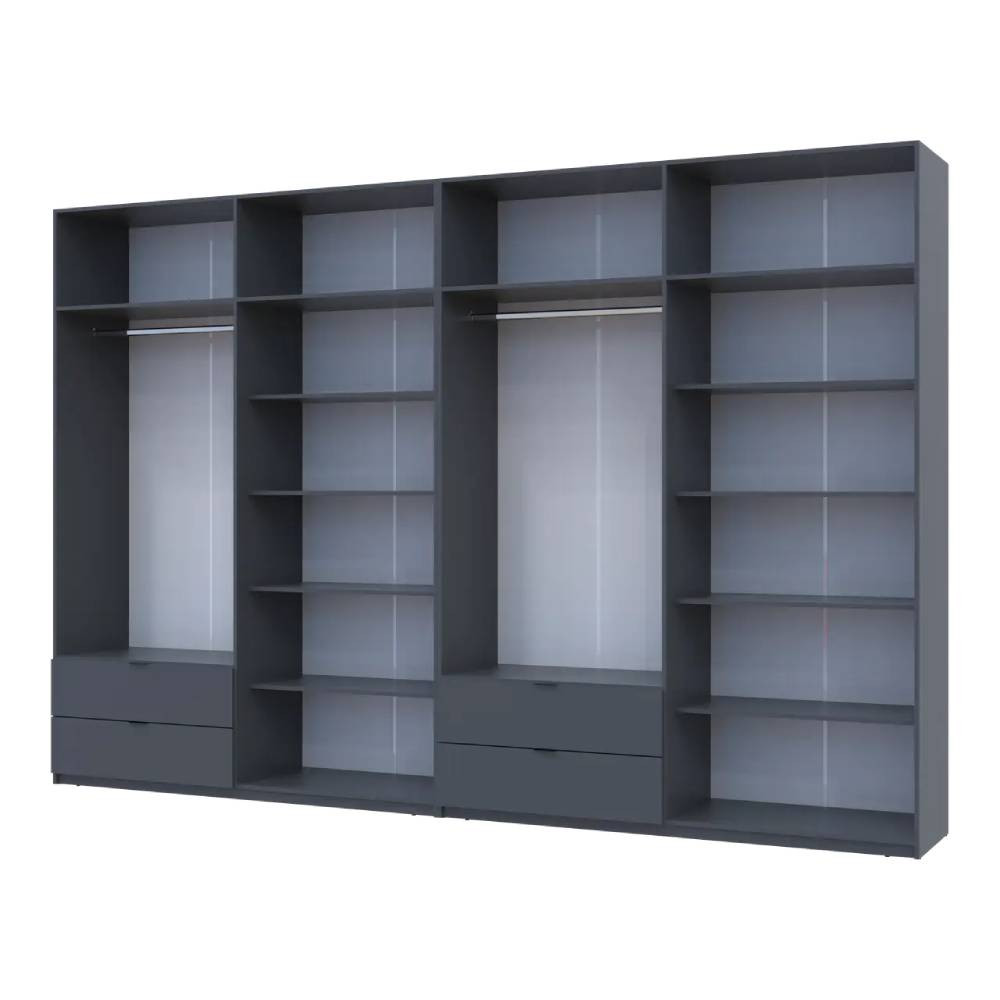 Шафа для одягу Doros Лукас Графіт 4+4 ДСП 360х50х240 DRS-011702 (42005145) Львів - фото 3