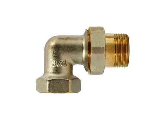 Згін американка 3/4 кутовий WP702-20 - (латунь) ТМ WATERPRO Київ