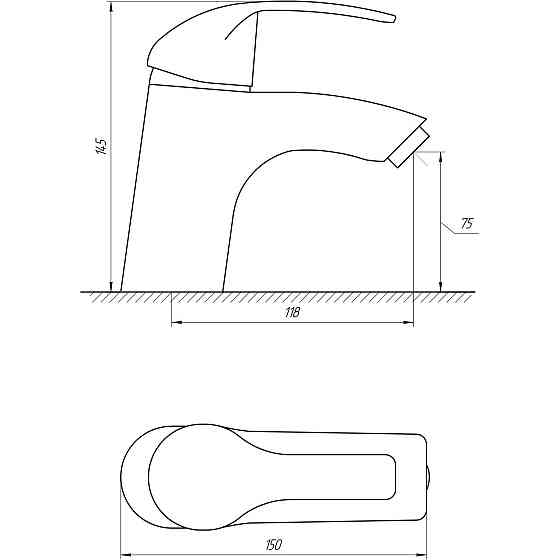 Змішувач для умивальника DOMINO ACCENT DAC-101 (000010465) Київ
