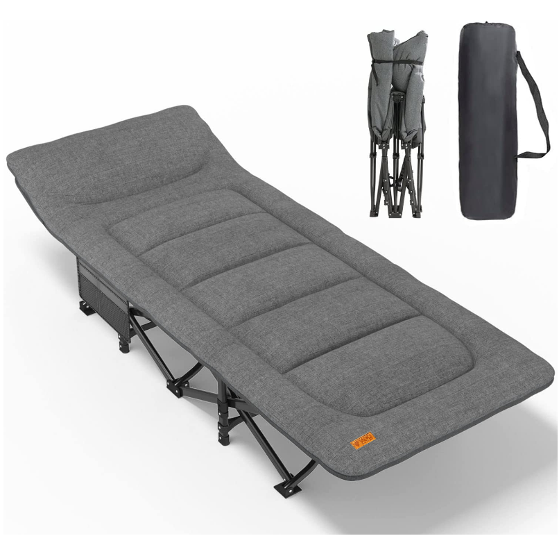 Розкладне ліжко-шезлонг WCG CC-S08 з матрацом і подушкою Київ - фото 1