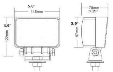 Прожектор Led-845 Свет Рассеянный 45Вт для лодок катеров Киев - изображение 3