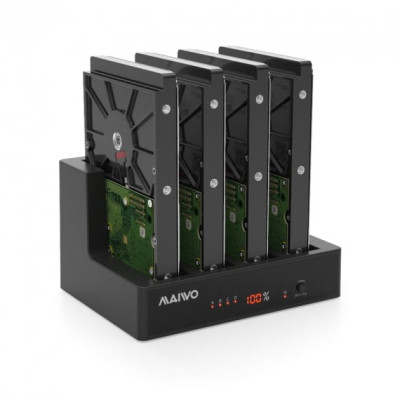 Док-станція для накопичувачів Maiwo 4*HDD 2,5&quot;/3,5&quot; SATA/SSD USB3.0 (K3094A) Вінниця - фото 4