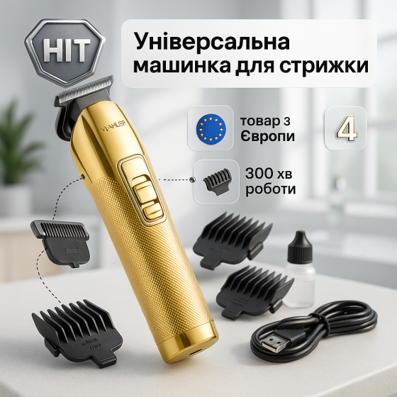 Машинка для стрижки с мощным аккумулятором Adler AD-2836G, Электробритва для стрижки головы IR-78 Львов