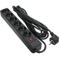 Мережевий фільтр живлення Patron 5.0 m3*1mm2 (SP-1065)  6 розеток BLACK (EXT-PN-SP-1065) Киев - изображение 1