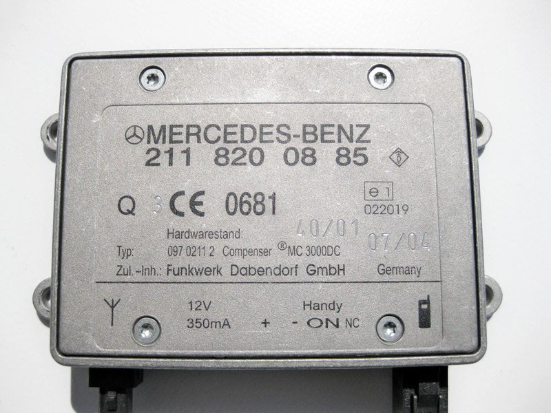 Mercedes-Benz  A2118200885 Антенний підсилювач телефону E-Class W210 C-Class W203 W202 ML S-Class W220 W221 Одесса - изображение 3