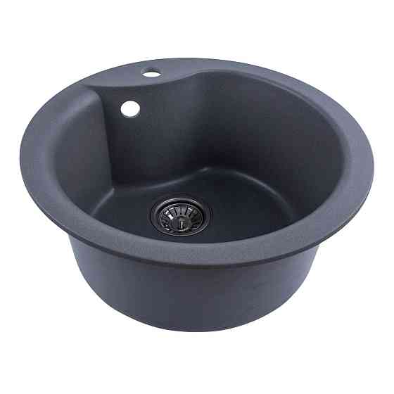 Гранітна мийка для кухні VALESO TURAS 480 матова Сірий мусон Коломыя