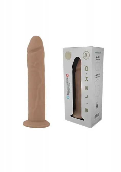 Фалоімітатор SilexD Oscar Flesh (MODEL 2 size 9in) Liquid Silicone підходить для Apollo Львов - изображение 8