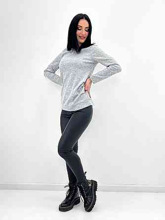 Жіноча кофтинка з гудзиками "Vesta" оптом | Норма і батал Сірий, 50-52 Київ