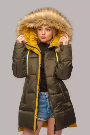ЗИМНЯЯ ЖЕНСКАЯ КУРТКА ЛИЗА С МЕХОМ ЕНОТ, В РАЗМЕРАХ 44-56р Киев