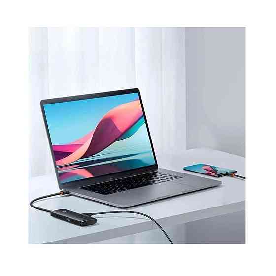 Хаб адаптер перехідник Baseus Lite Series 4-Port USB-A HUB 25cm, колір чорний WKQX030001 Одеса