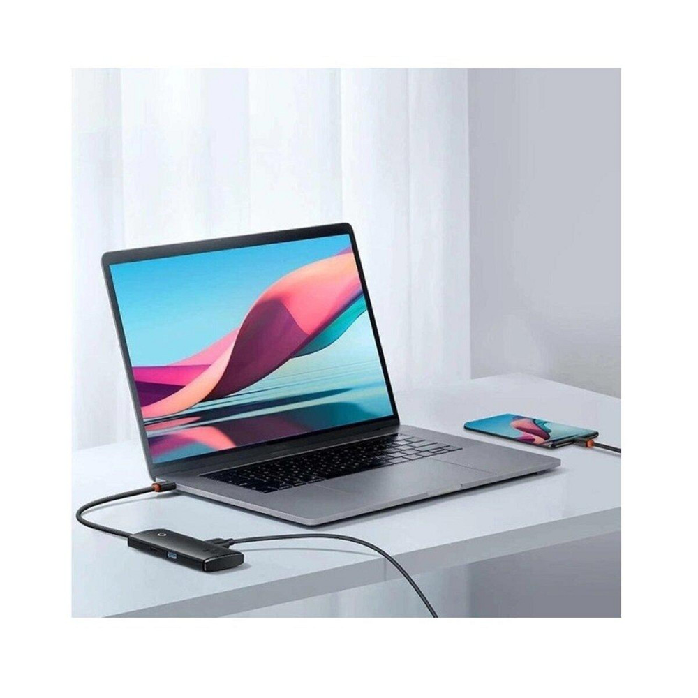 Хаб адаптер перехідник Baseus Lite Series 4-Port USB-A HUB 25cm, колір чорний WKQX030001 Одеса - фото 3
