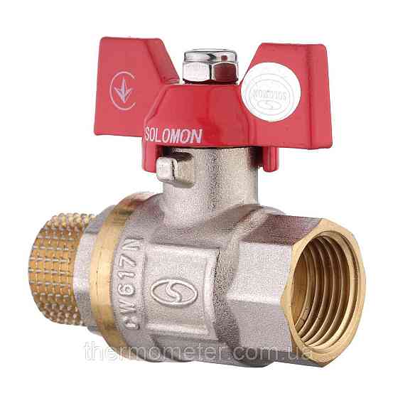 Кран шаровый прямой SOLOMON 3/4″ НВ КБ PN40 B1008 Киев