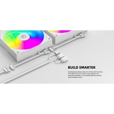 Система жидкостного охлаждения ID-Cooling FX240 INF White (FX240 INF WHITE) Винница - изображение 6