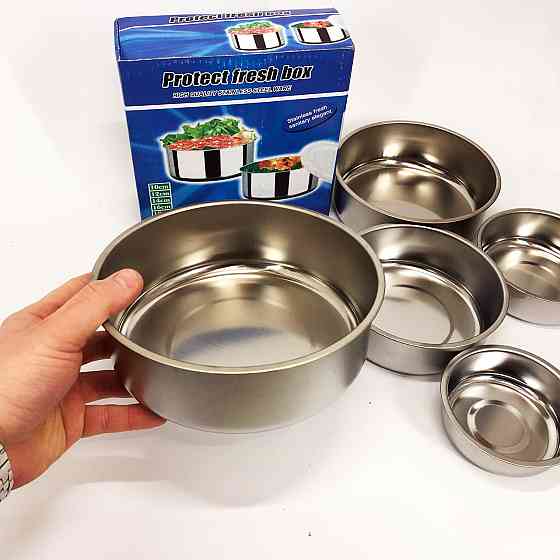 Набір харчових контейнерів Unique UN-1515 5 шт із нержавіючої сталі NA-35 Івано-Франківськ